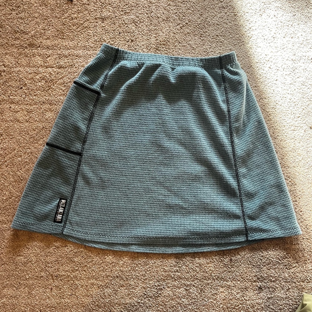 Melanzana aqua teal fleece skirt